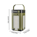 Solar Outdoor Camping Light 4-Blade 90° Expandable Foldable Solar Charging 2000mAh Portable Hanging Tent Light