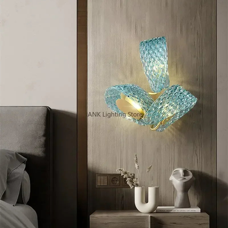 Designer luxury glass art LED chandelier