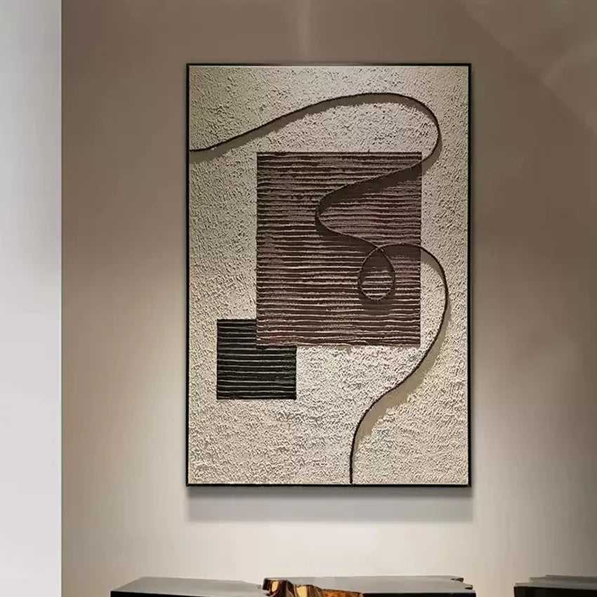 Modern Abstract Texture Acrylic Canvas Paintings, 100% Hand-painted