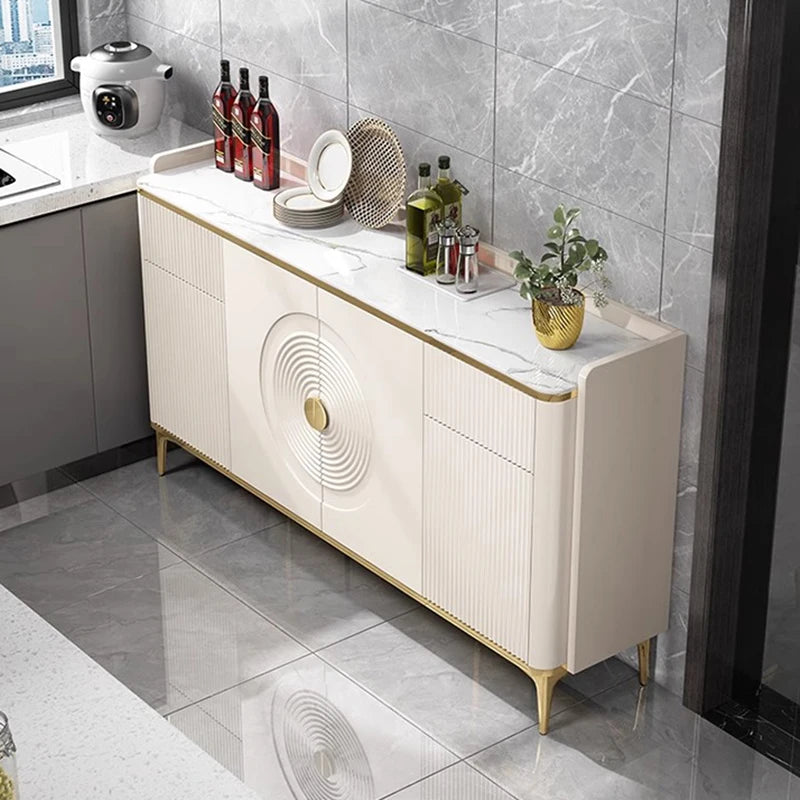 Large European Luxury Living Room Cabinets With Metal Legs, Nordic Modern Szafka Vintage Furniture