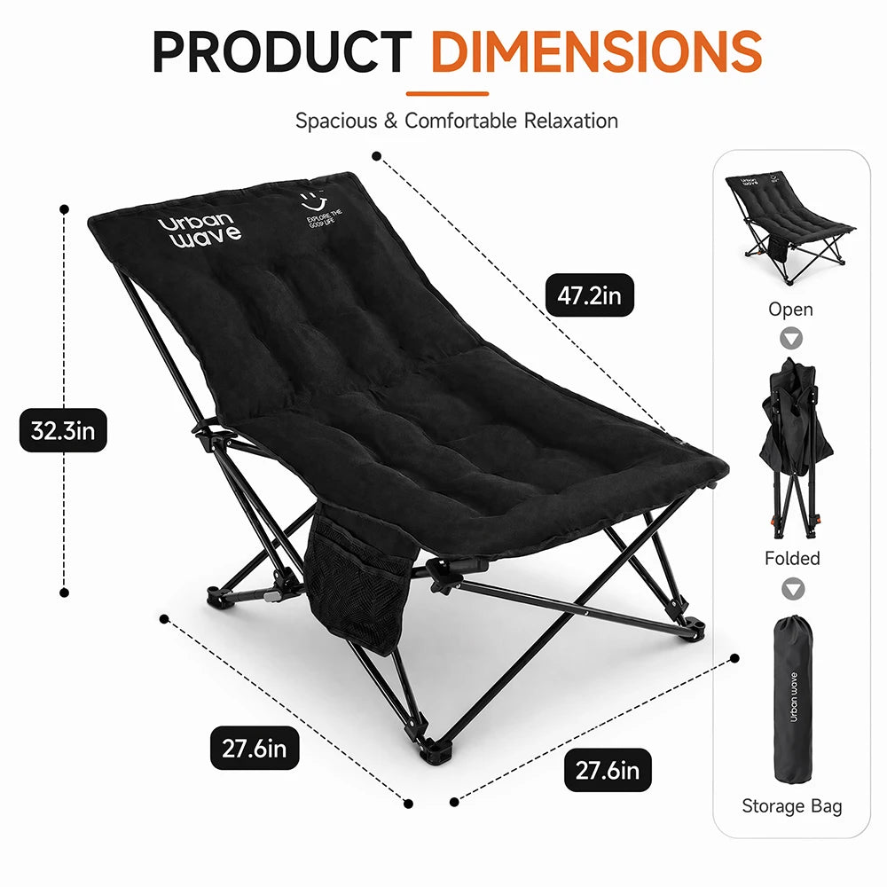 Outdoor folding bed, camping bed with mattress, portablefolding bed, 330 Ib capacity,