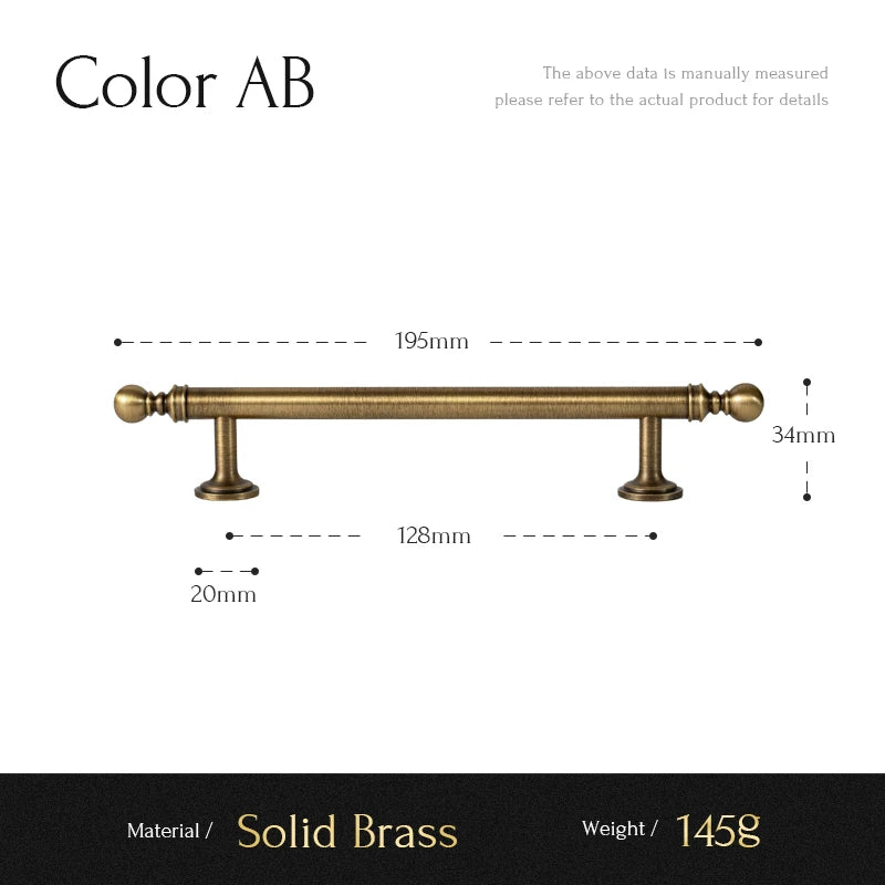 Santaya Brushed Antique Brass Handles for Kitchen Cabinets Wardrobes Drawers and Furniture Cabinets Long Handle T-bar Pulls