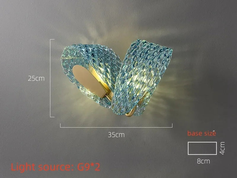 Designer luxury glass art LED chandelier