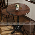 American Retro Cafe Solid Wood Table and Chair Combination Milk Tea Dessert Bakery Restaurant Commercial Dining Table and Chair