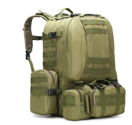 50L Tactical Backpack, Waterproof 4 In1 Molle Sport Tactical Bag