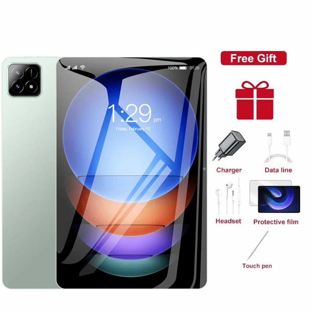 Pad 7S Pro Ultra-clear Original Dual SlM Tab Global Version Tablets 4000mAh Tablet 4GB+32GB Android Tablet PC With keyboard