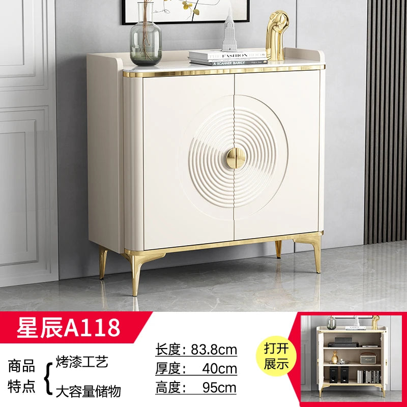 Large European Luxury Living Room Cabinets With Metal Legs, Nordic Modern Szafka Vintage Furniture