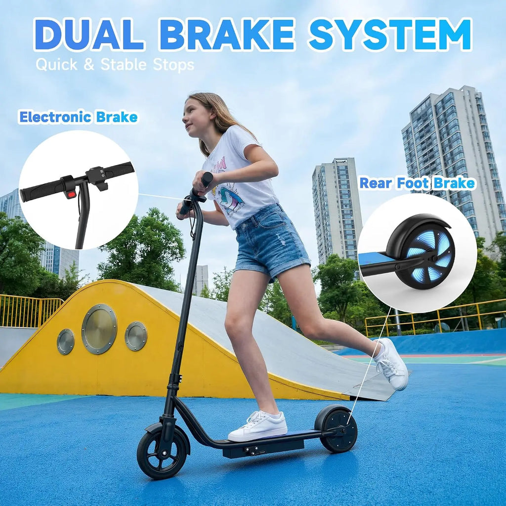 USA Stock Electric Scooter for Kids, 250W Motor, 9 MPH Max Speed,