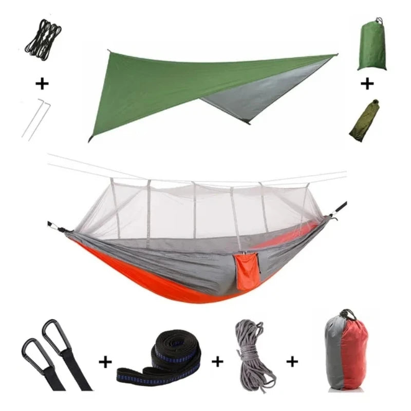 Portable Outdoor Hammock with Mosquito Net