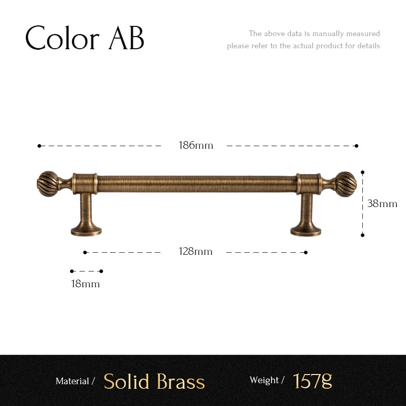 Santaya Brushed Antique Brass Handles
