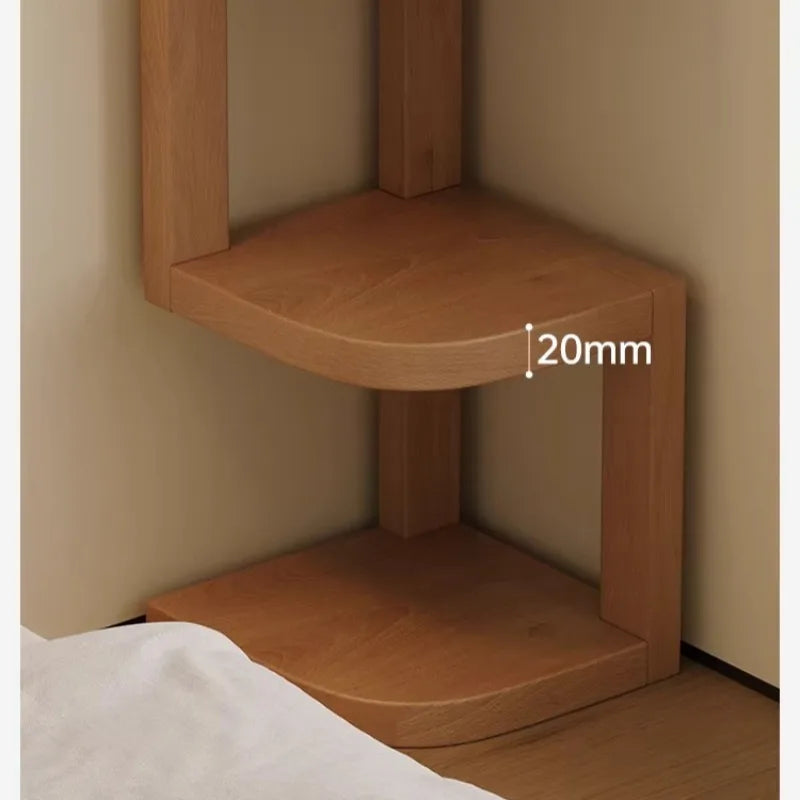 Modern Minimalist Wooden Nightstand Bedside Table