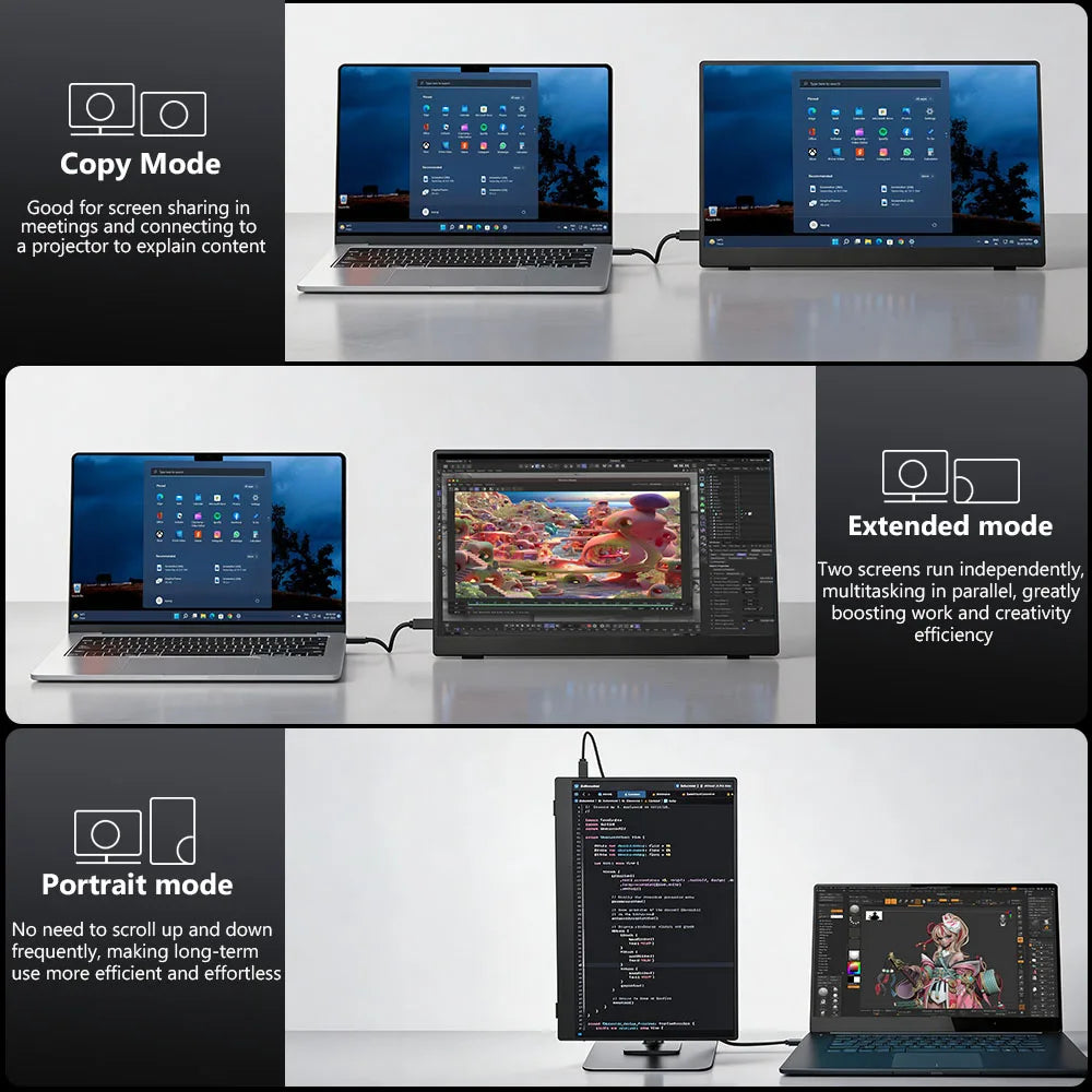 MAFNKOU 13.3'' Portable Second Monitor Screen