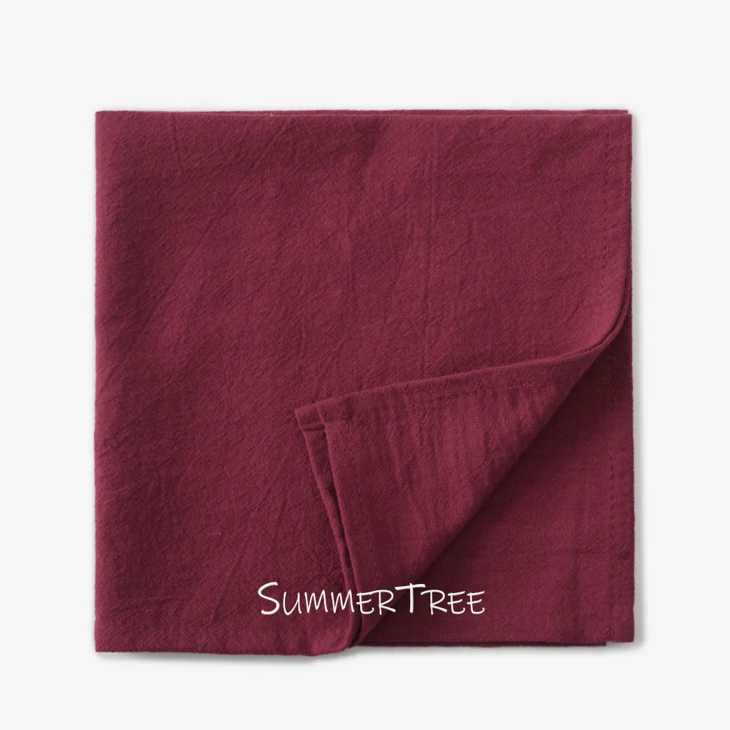 24 Pack 40cm X 40cm Cloth Napkins Washable Reusable Bulk Plain Cotton Napkin for Home Wedding Party Dining Table Decorations