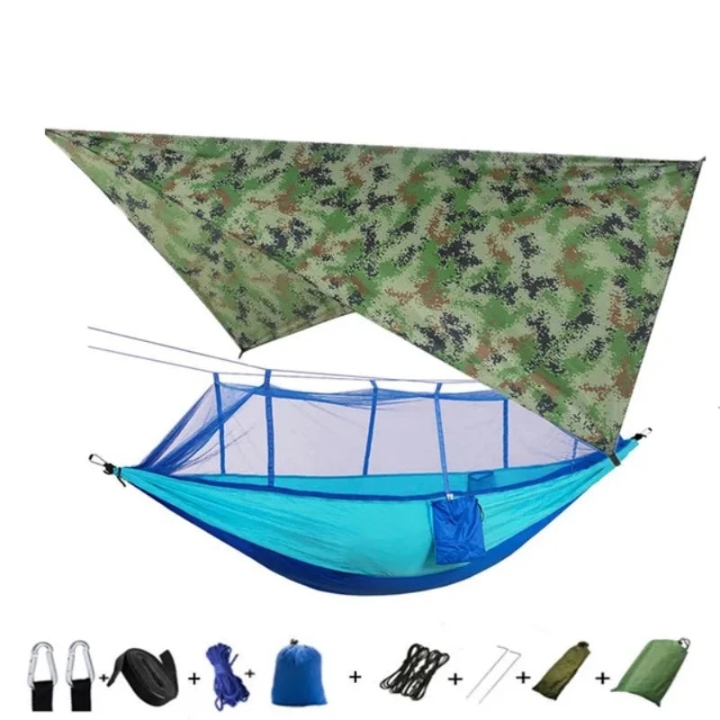 Portable Outdoor Hammock with Mosquito Net