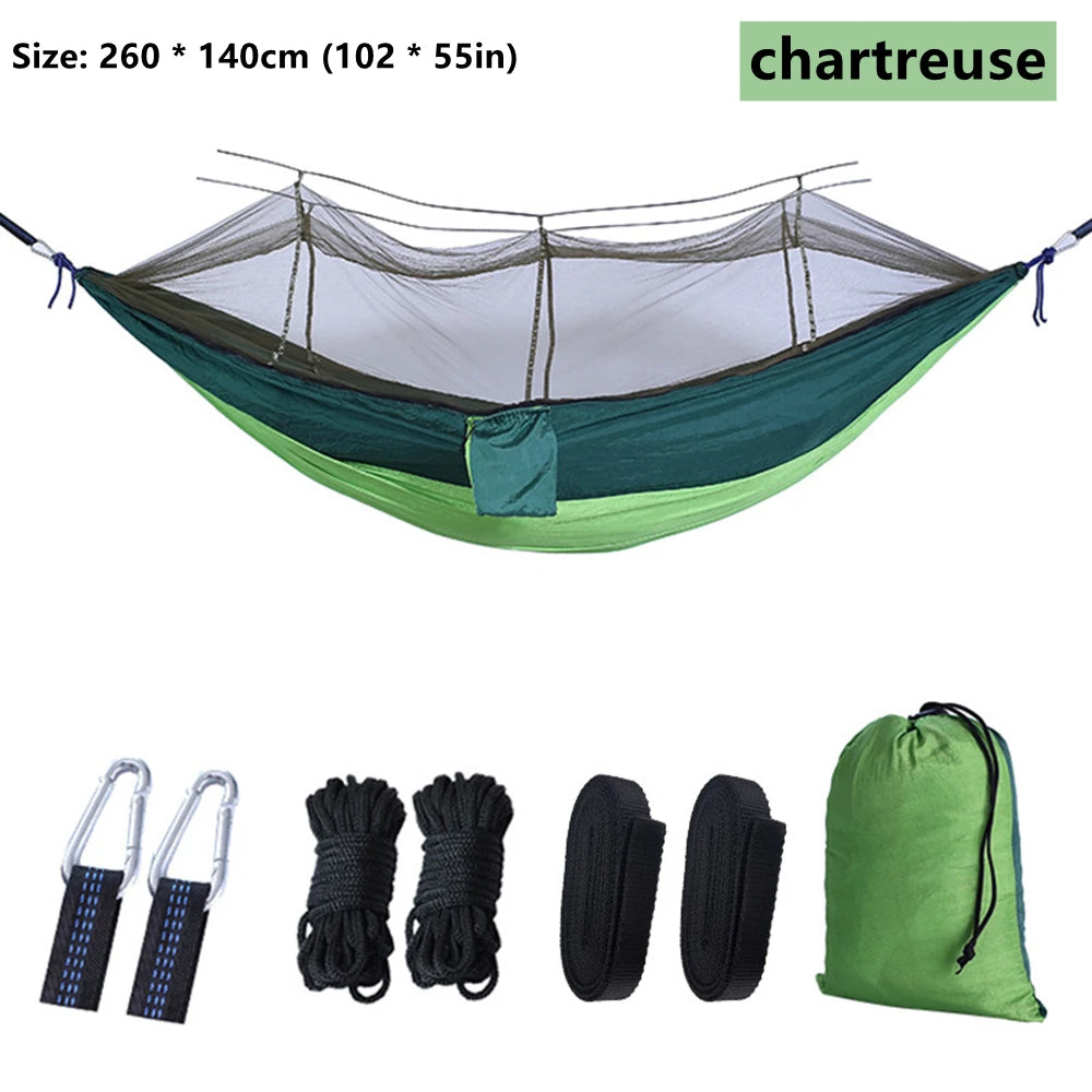 Portable Outdoor Double Mosquito Net Hammocks