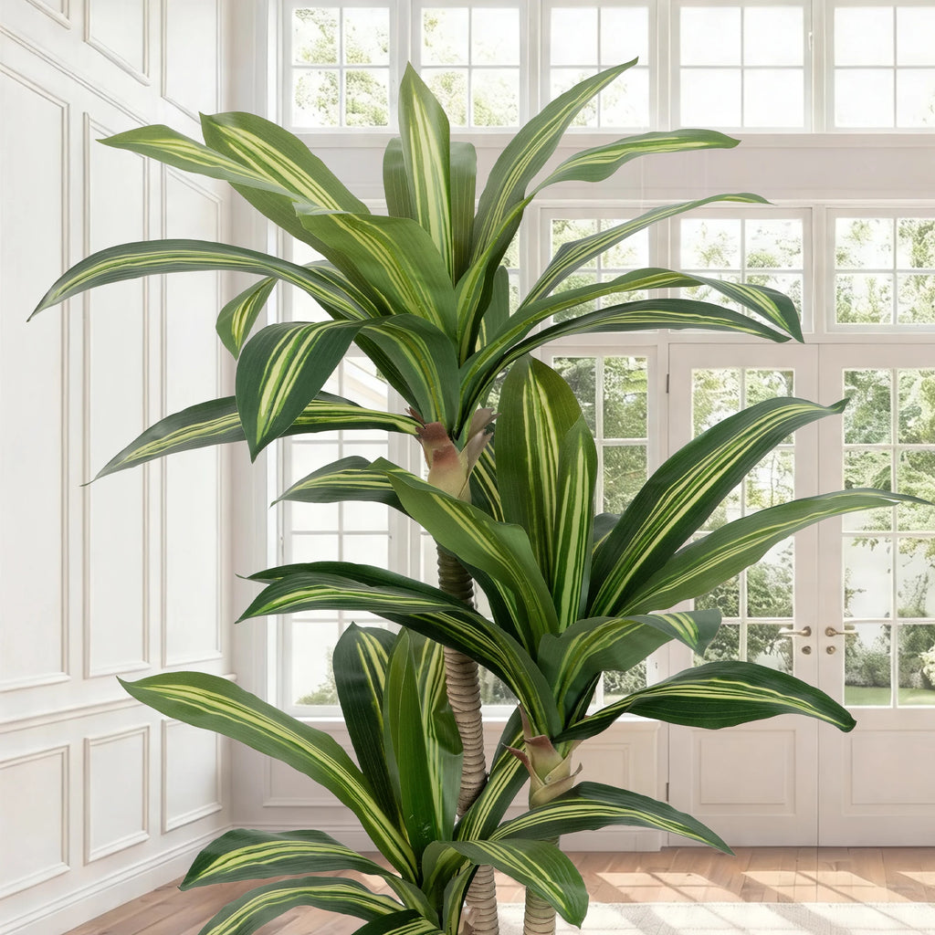 4ft/5ft/6ft Artificial Dracaena Tree in Pot