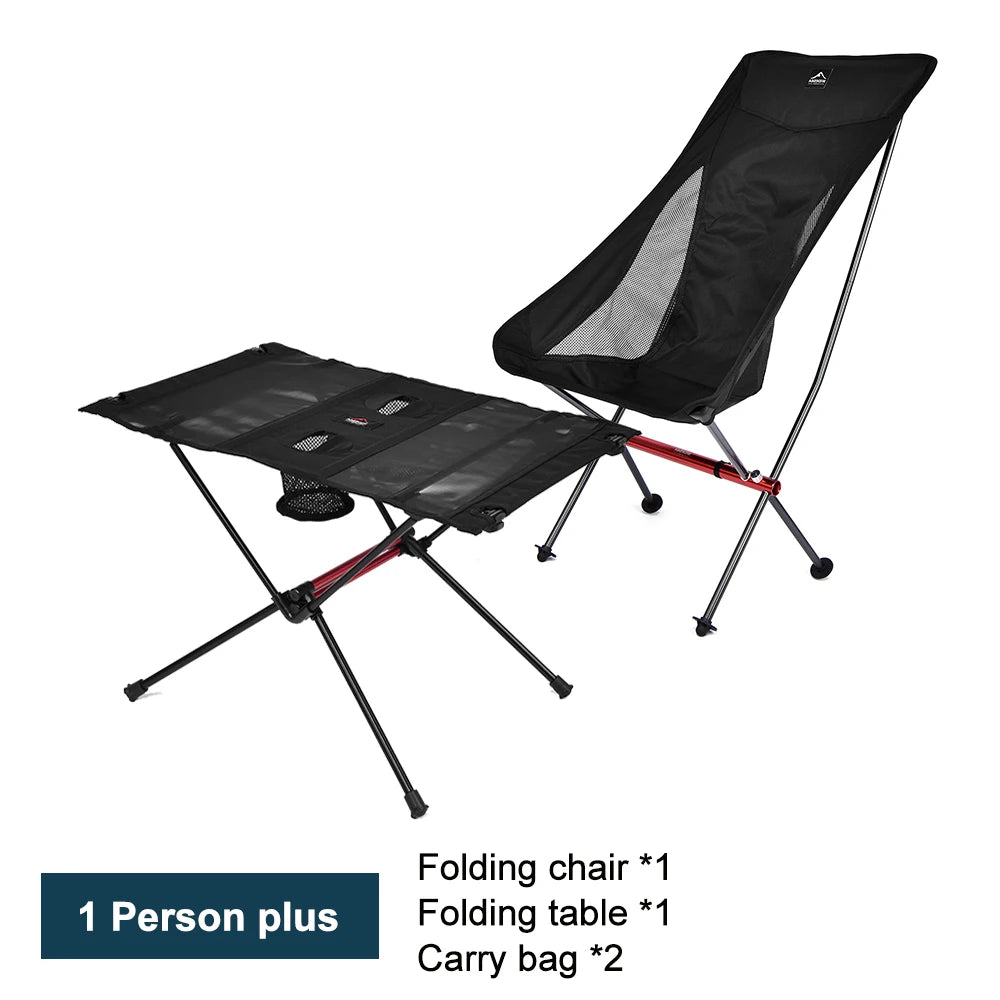 Outdoor Folding Chairs and Camping table.