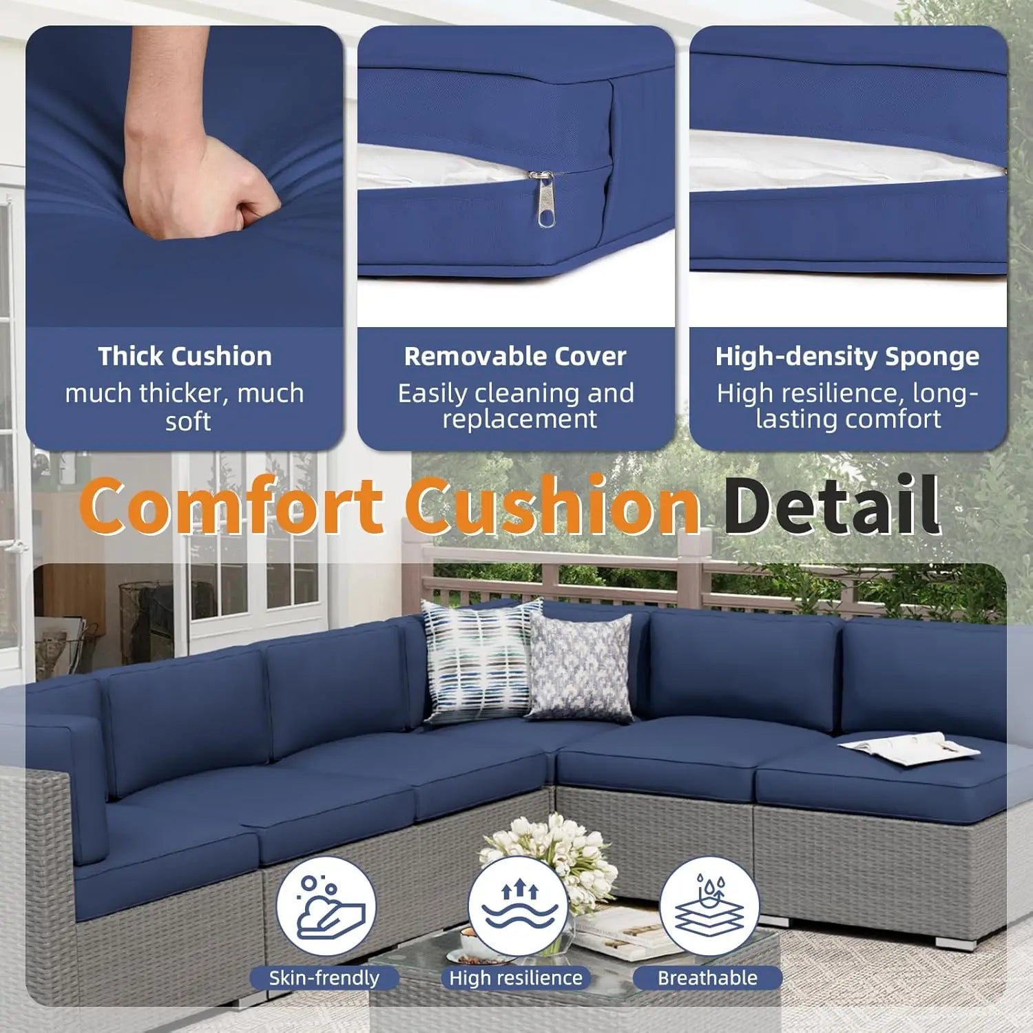 7-Piece Outdoor Patio Furniture Set
