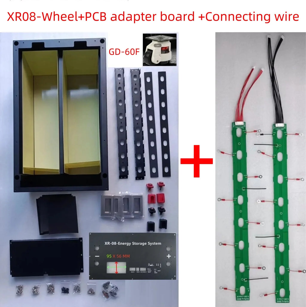 JK BMS-3.2 LCD XR08- 48V280AH Power Box LiFePO4 Battery Case Solar Home Energy Storage 16S 51.2v DIY Kit For EVE CATL 280 310AH