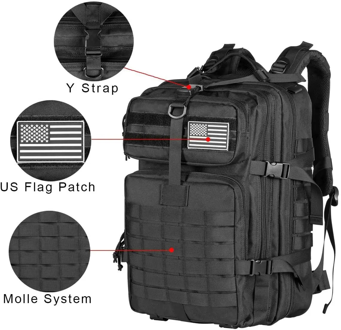 60L Army Military Tactical Backpack