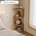Modern Minimalist Wooden Nightstand Bedside Table