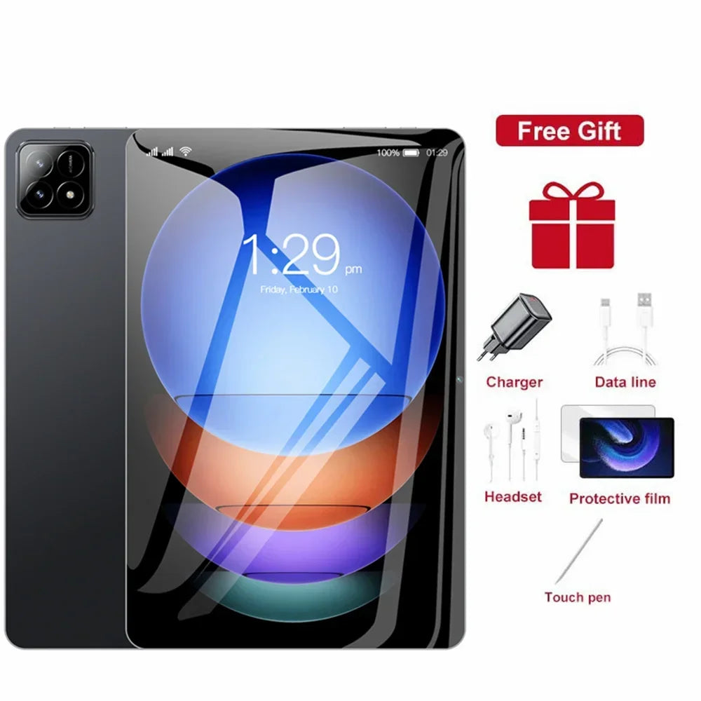 Pad 7S Pro Ultra-clear Original Dual SlM Tab Global Version Tablets 4000mAh Tablet 4GB+32GB Android Tablet PC With keyboard