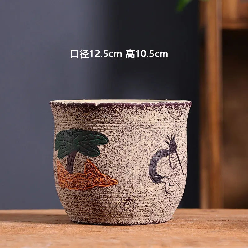 Mediterranean Succulent Flower Pot Large Diameter