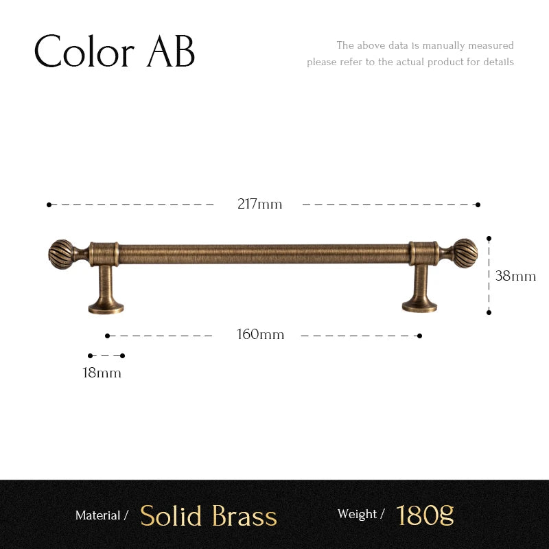 Santaya Brushed Antique Brass Handles