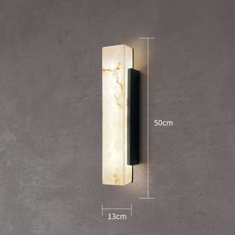 Modern Minimalist Outdoor Waterproof IP65 Lmitated Marble LED Wall Light