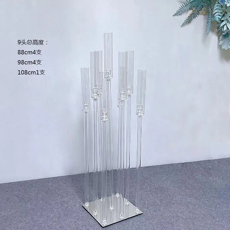 2pcs 4pcs 10pcs Candelabra, Clear Acrylic Candlesticks