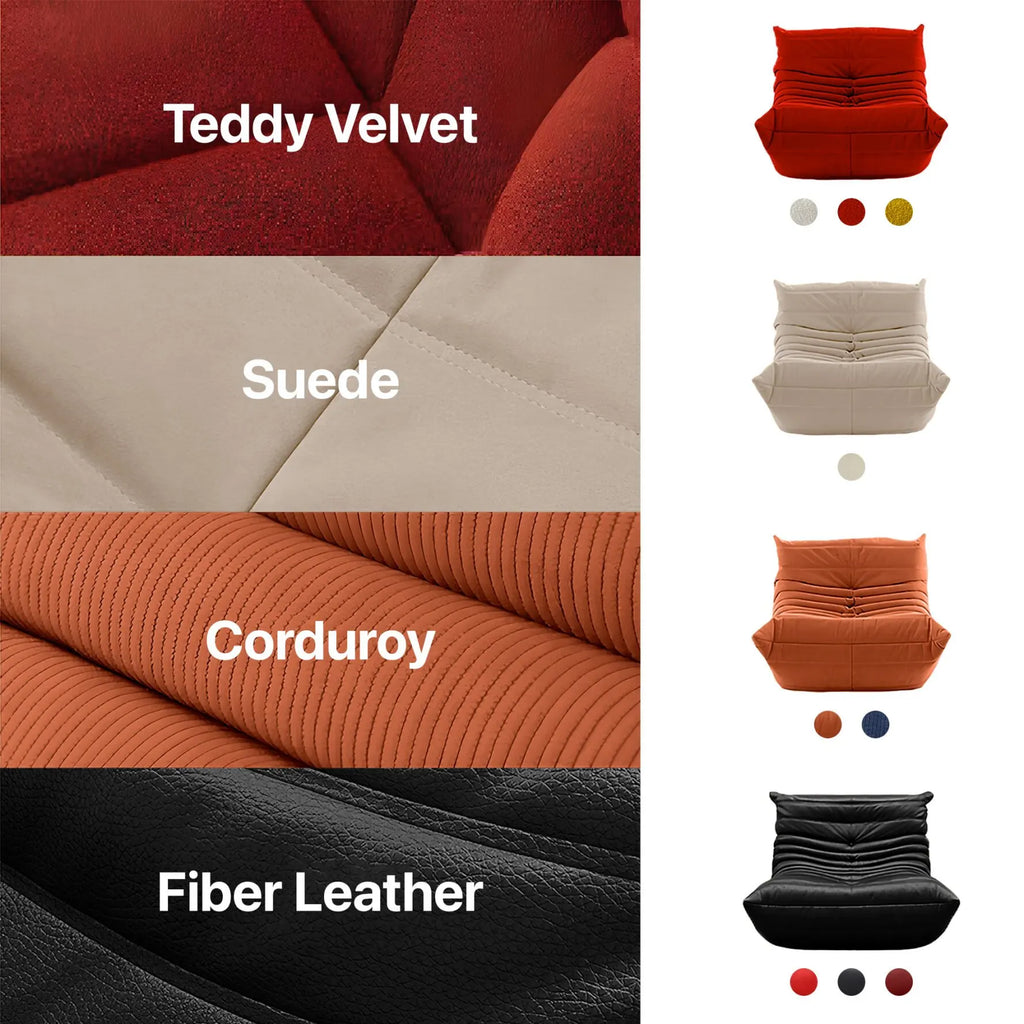 Caterpillar Frameless Modern Sponge Sofa