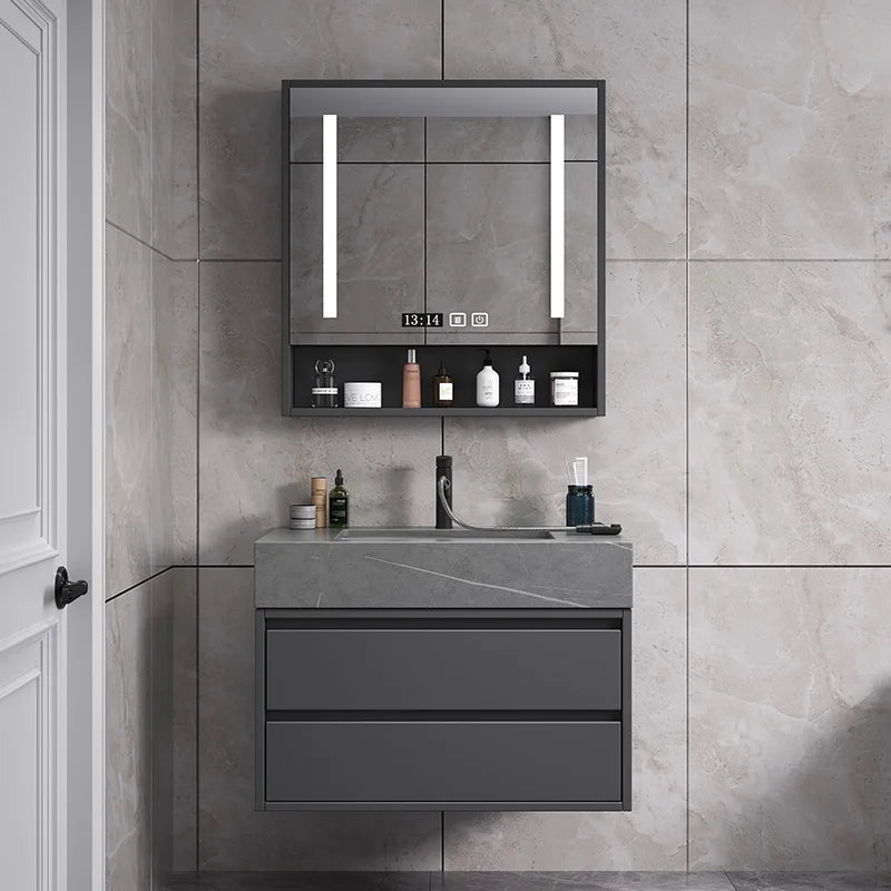 Washbasin Floor Bathroom Cabinets, Vintage Drawer Light Toilet Bathroom Cabinets