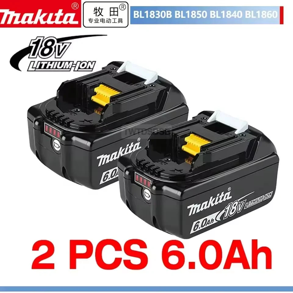 2026 Makita BL1860 BL1850B BL1850 BL1840 BL1830 Screwdriver Battery  Charger 18v Replacement Power Tool Batteries.