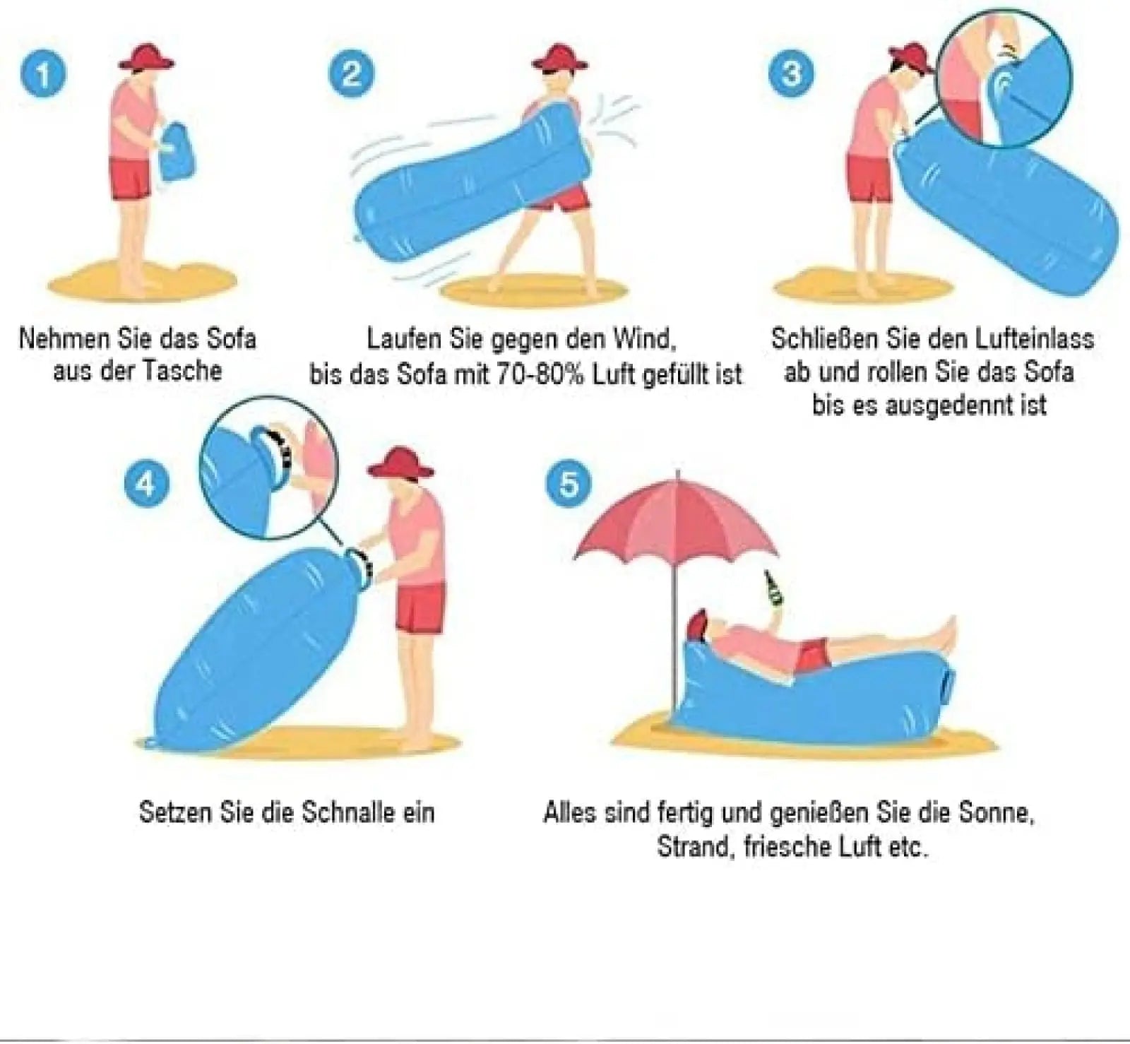 Erwachsene Luftsofa Kinder Fast Inflatable Air Sofa Bed