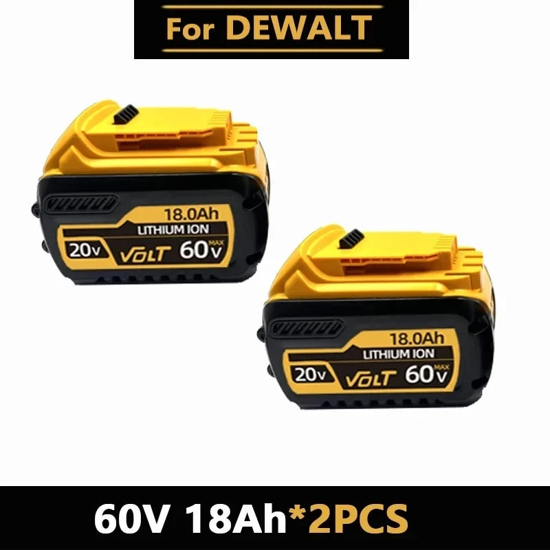 for DEWALT 60V 18Ah Power Tool Battery 120W High Power DCB609 DCB206 20V 18.0Ah Lithium Ion Battery DCB606 60V 12Ah Batteries