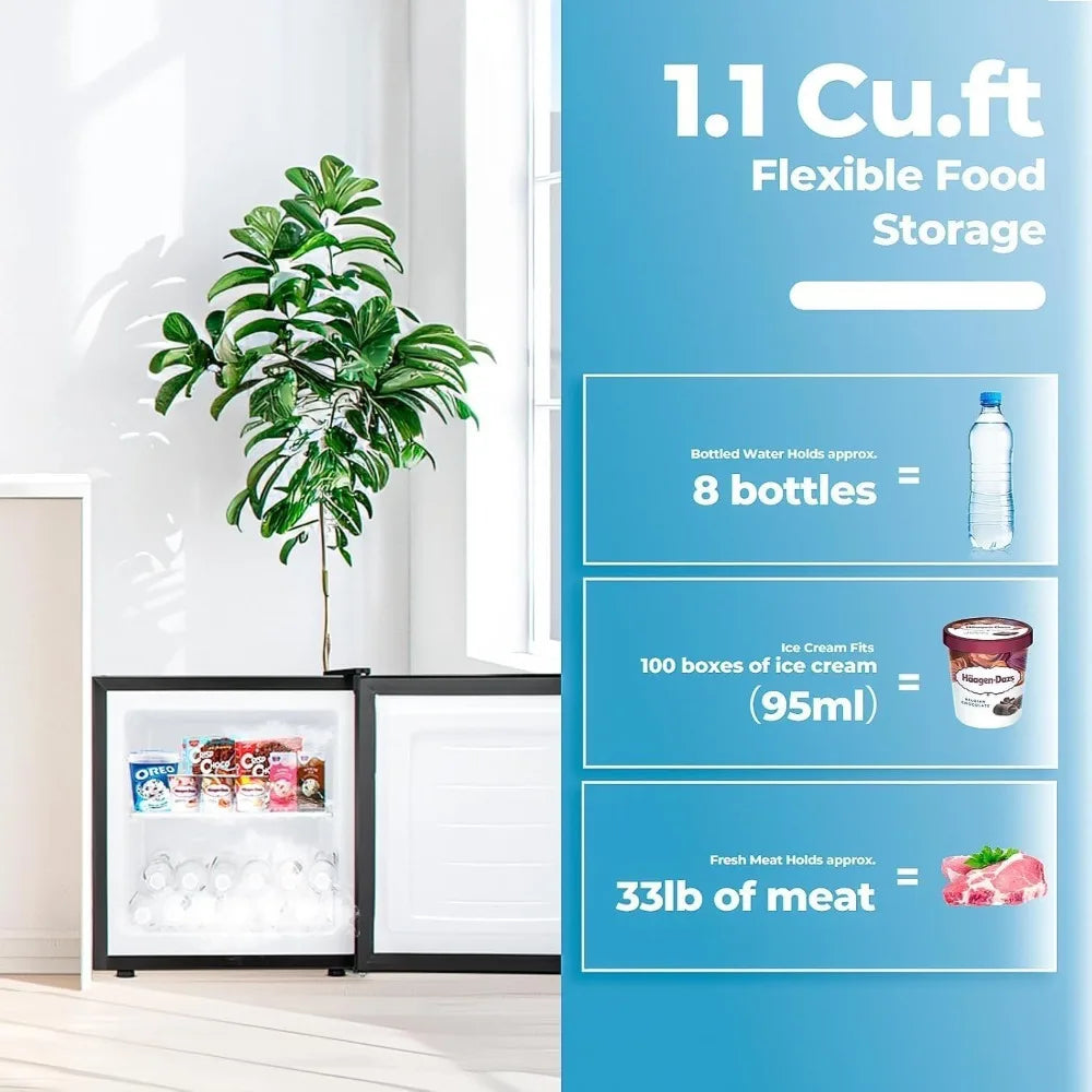 1.1 Cu.Ft Upright Freezer Mini Freezer