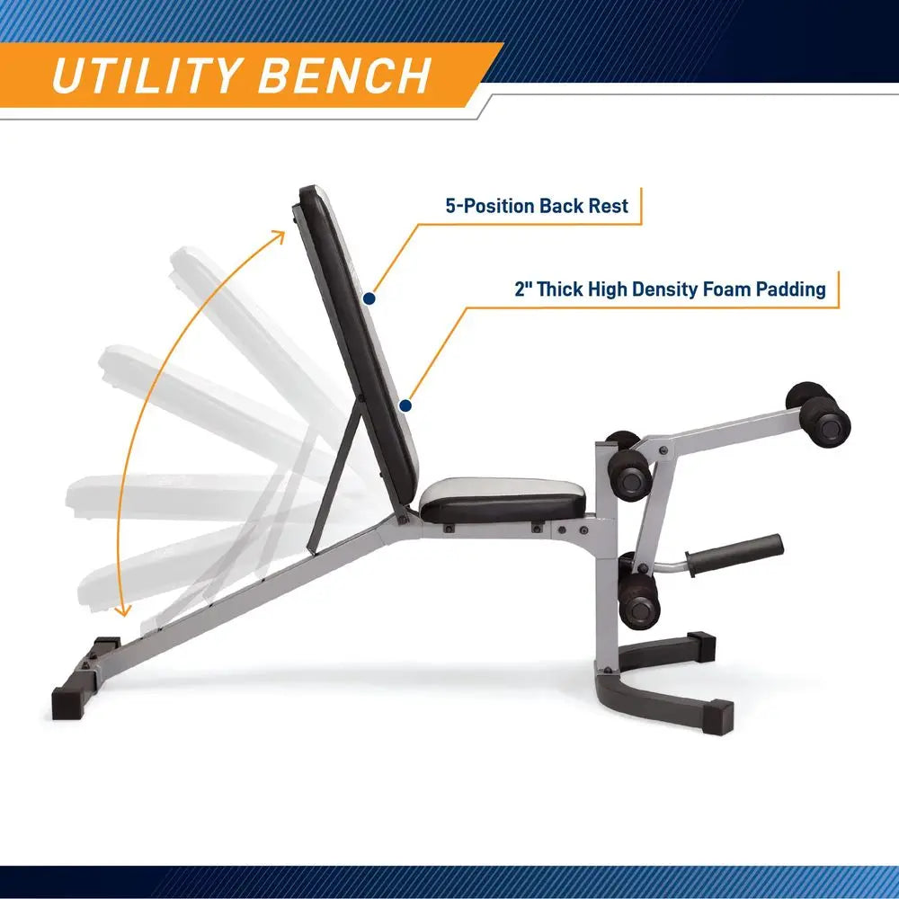Pro Deluxe Cage System with Weightlifting Bench AllinOne Home Gym Equipment PM5108