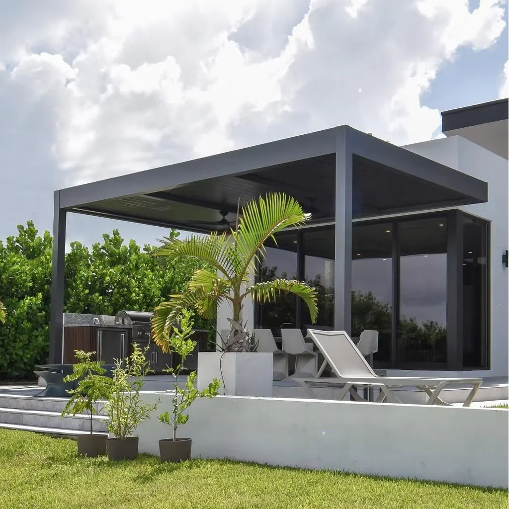 All Weather Outdoor Aluminum Gazebo Powder Coated Pergola