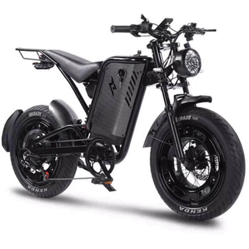20-inch 4.0 sand fat tire E-Bike, 500W motor 48V30AH large capacity battery electric bicycle,
