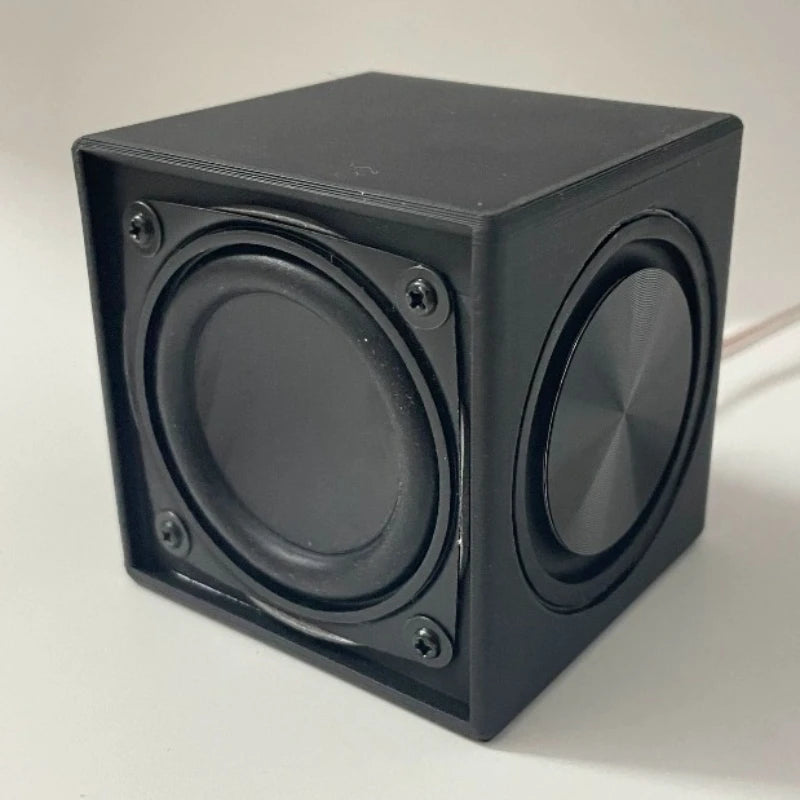 SOTAMIA 1Pcs 2 Inch Subwoofer Passive Speaker 4 Ohm 10-15W Square Dual Diaphragm Waterproof Mini Speaker for Power Amplifier