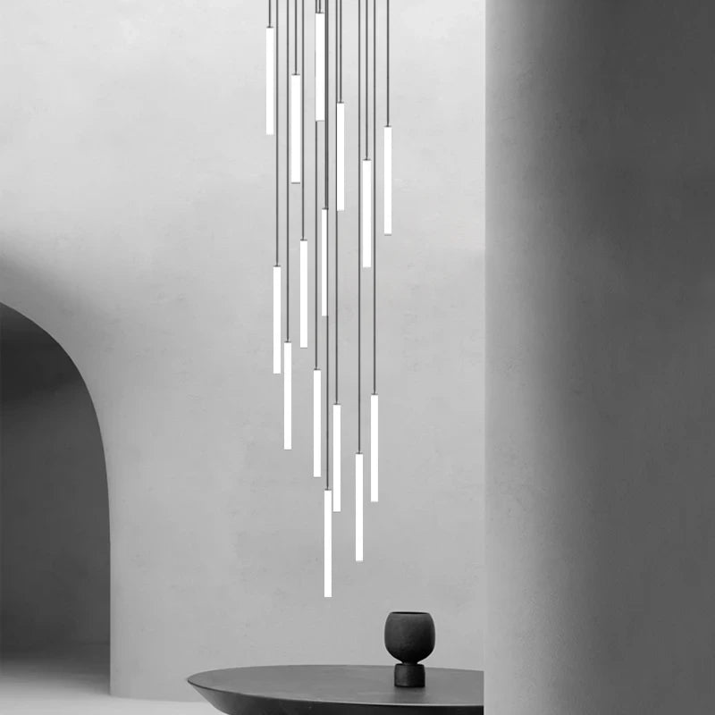 Modern Ceiling Chandelier LED Living Room Spiral Staircase Lighting