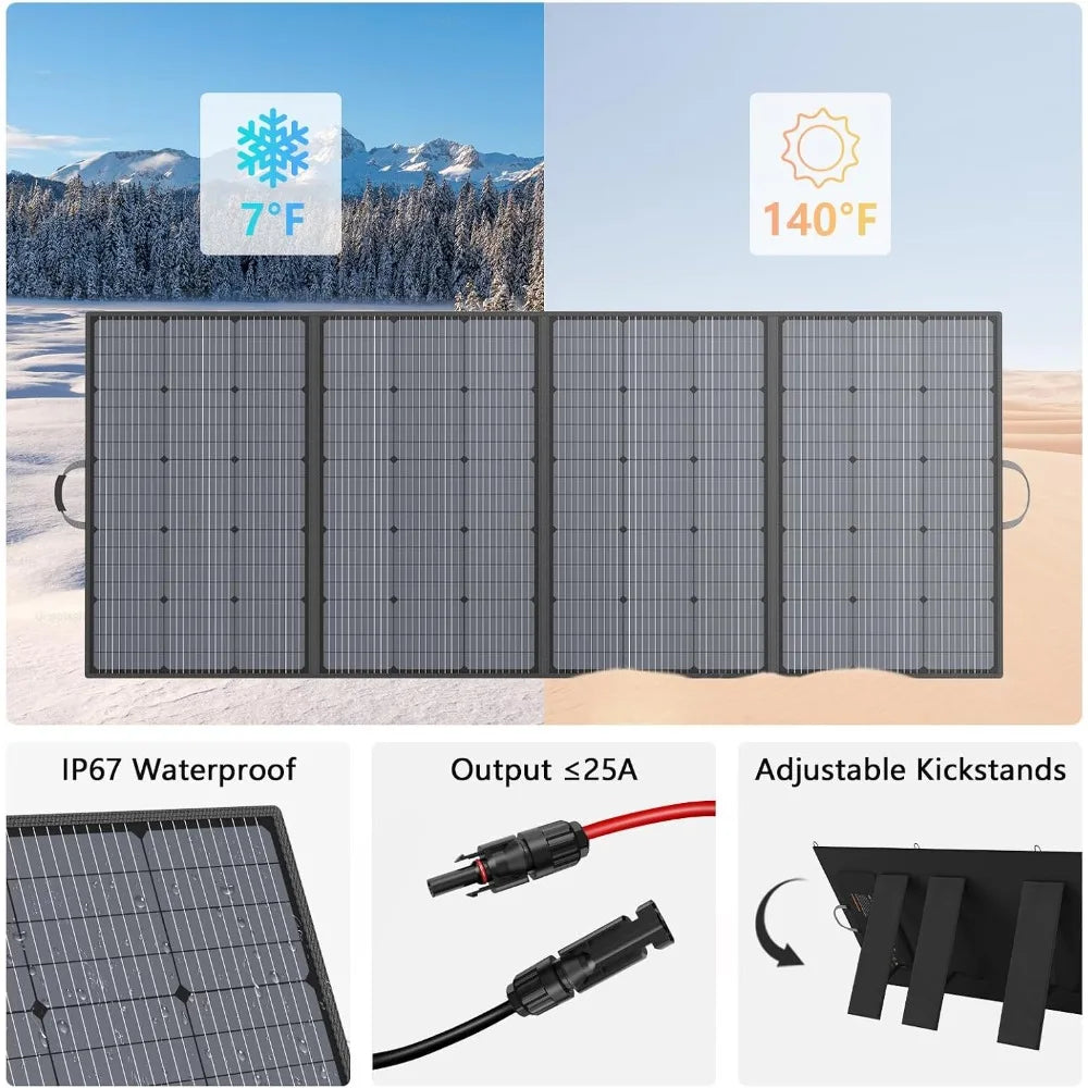 Best Selling 400W Portable Solar Panel IP67 Waterproof Foldable Solar Charger