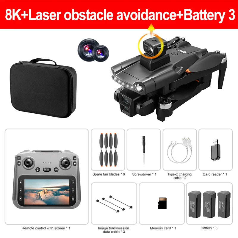 Original Drone, GPS RC 8K Professional HD Aerial Photography Laser obstacle avoidance Quadcopter Aircraft