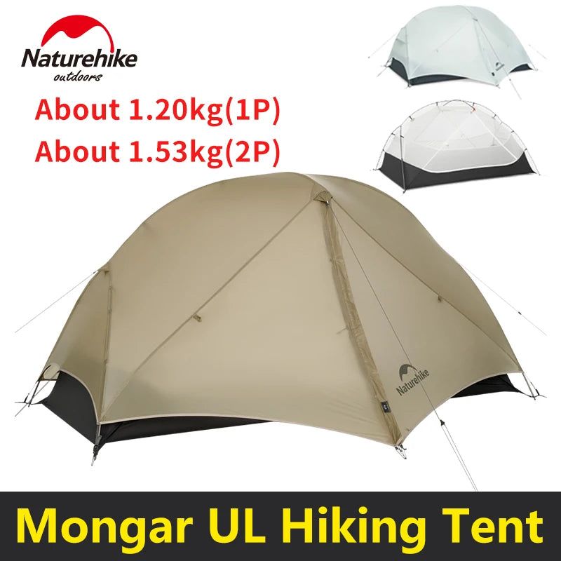 Naturehike Mongar 1 or 2 Person Nylon Ultralight  Hiking Tent