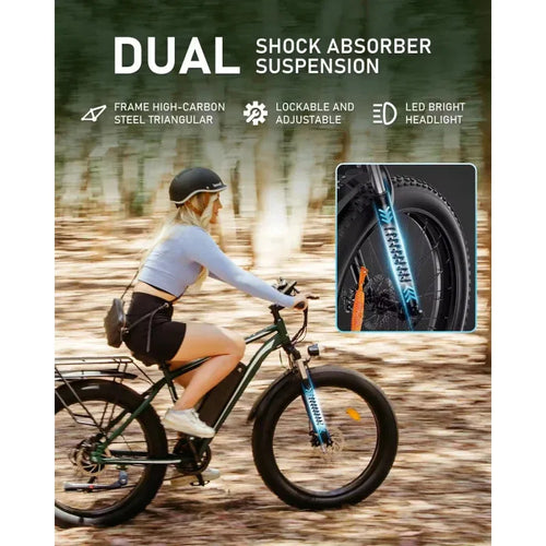 1000W powerful motor 26-inch mountain off-road E-Bike, 48V15AH battery