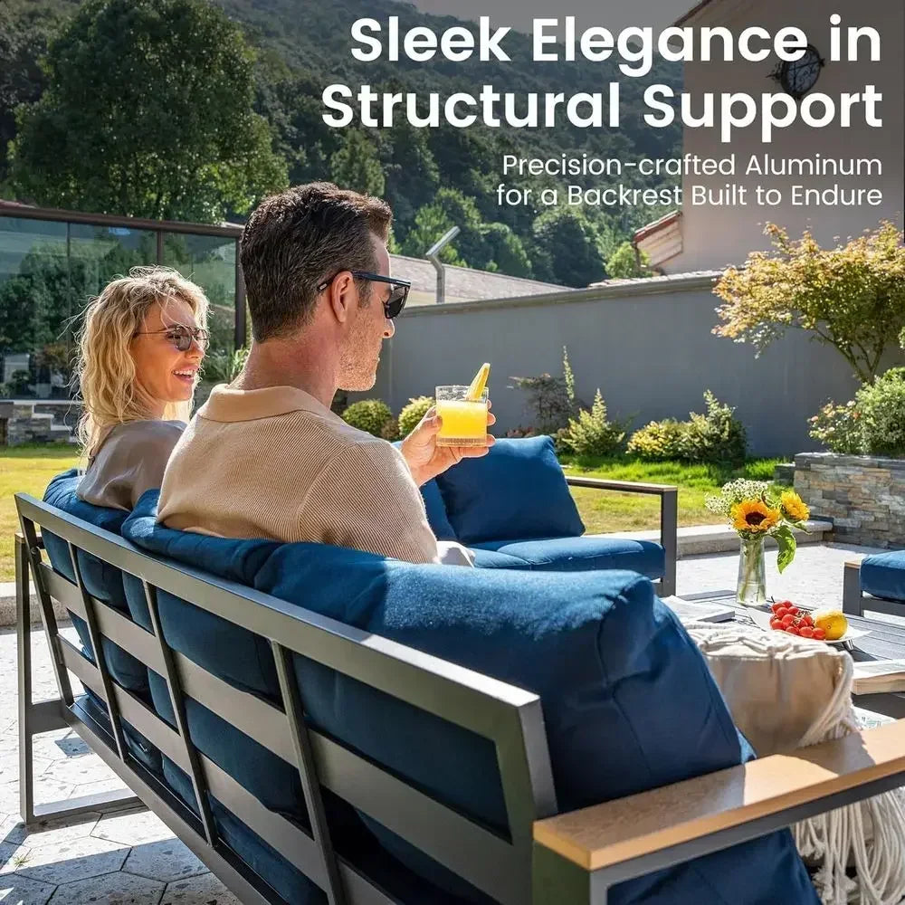 Patio Furniture Set, All Weather Outdoor Sectional Set