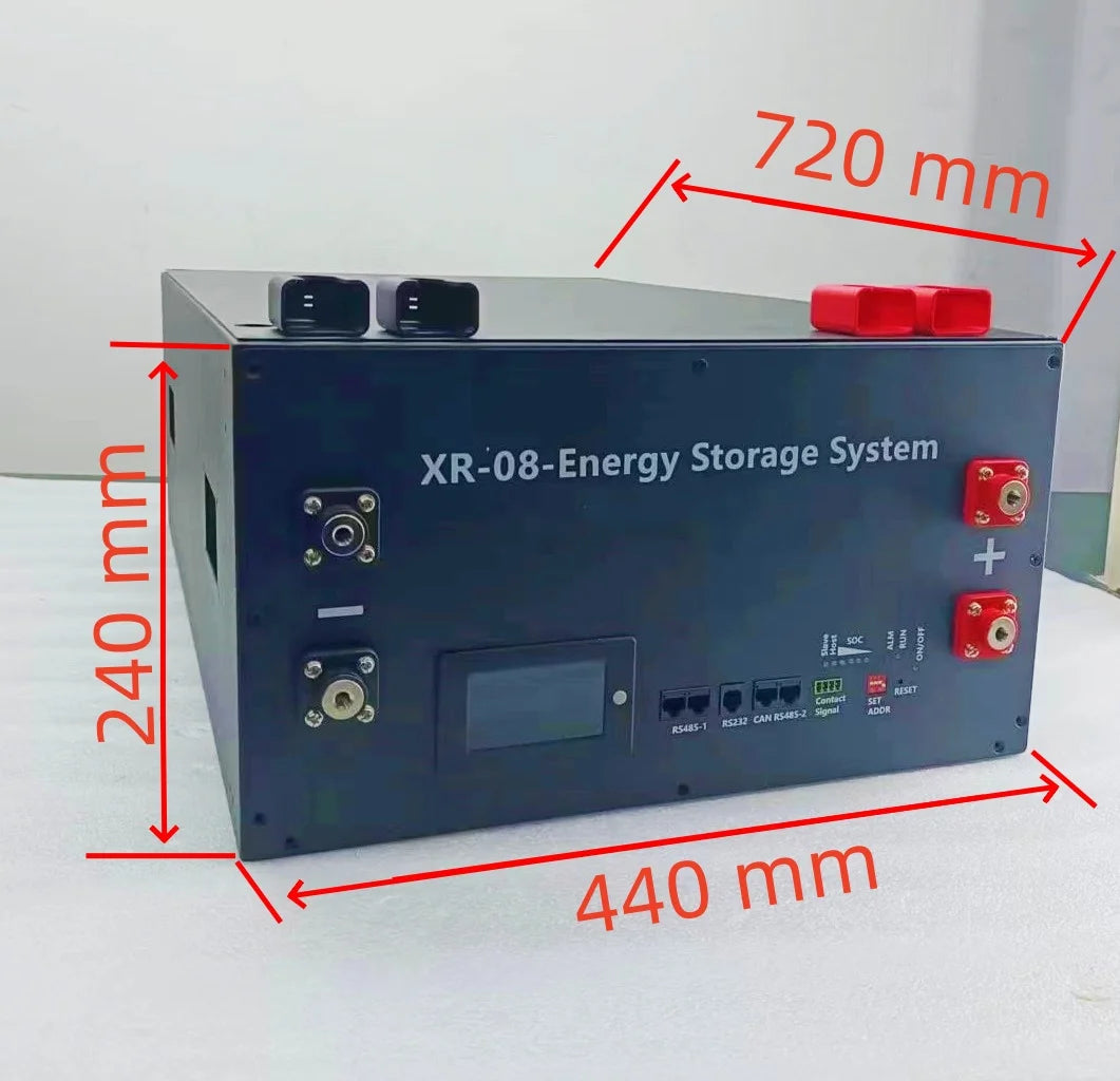 JK BMS-3.2 LCD XR08- 48V280AH Power Box LiFePO4 Battery Case Solar Home Energy Storage 16S 51.2v DIY Kit For EVE CATL 280 310AH