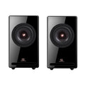 G1Pro HIFI Passive Bookshelf Speakers 4 Inch Carbon Fibre Full-range Paint Home Audiophile Passive Speakers 80W Output Power