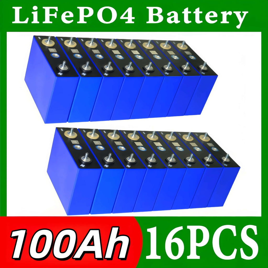 Lifepo4 Battery 3.2V 360AH 340AH 320AH 280AH 100AH for DIY Car Marine Solar Energy Storage 12V 24V 48V Grade A EU US Tax-Free