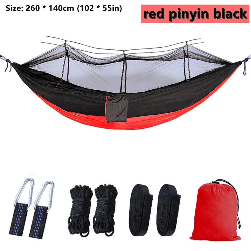 Portable Outdoor Double Mosquito Net Hammocks